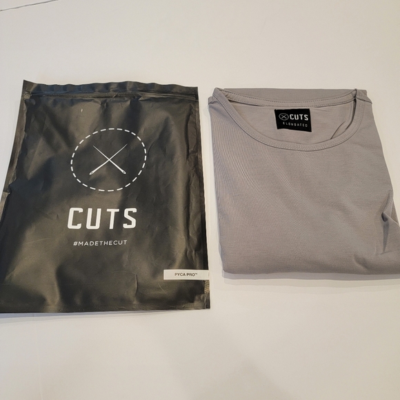Cuts Clothing AO Elongated Tee Granite Pyca Pro Size Large NEW! - Picture 6 of 12